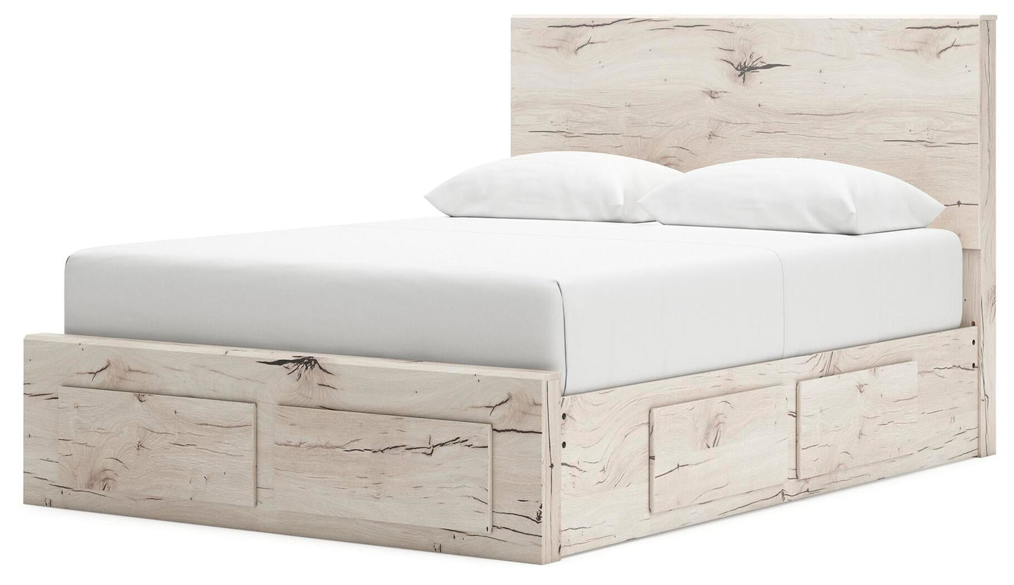 Lawroy  Panel Storage Bed, Dresser, Mirror And Nightstand