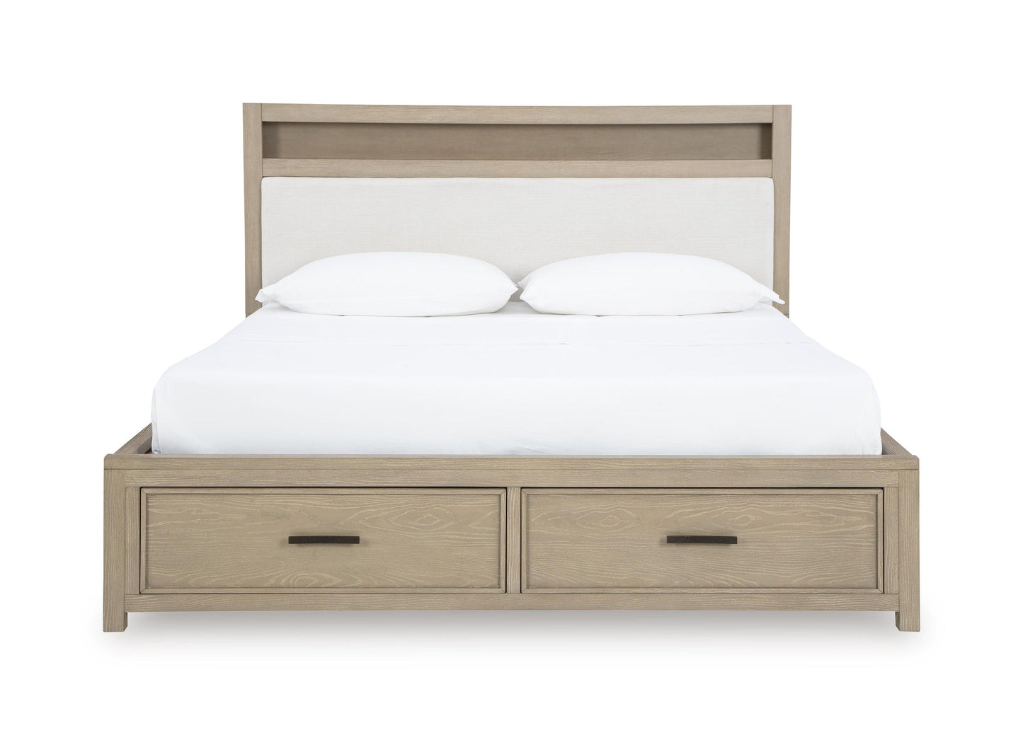 Calmoro  Bookcase Bed With Mirrored Dresser