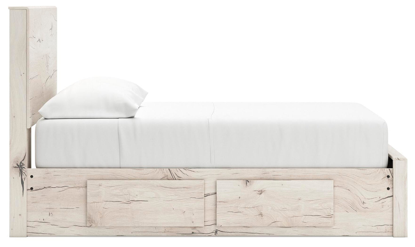 Lawroy  Panel Storage Bed, Dresser And Mirror