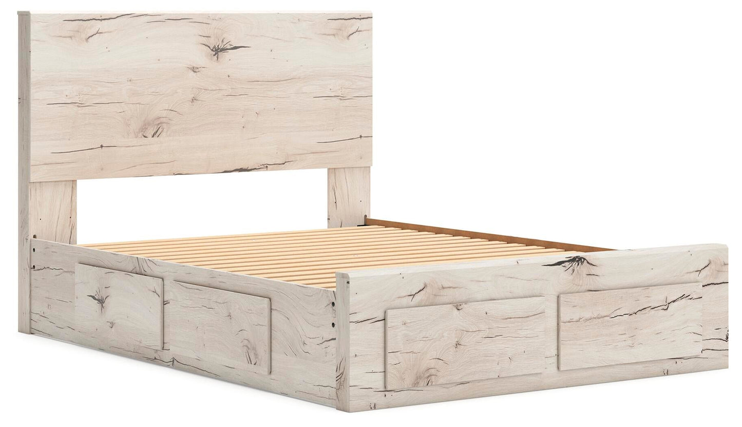 Lawroy  Panel Storage Bed, Dresser, Mirror, Chest And Nightstand