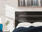 Delmorta  Panel Bed With Storage, Dresser, Mirror And Nightstand