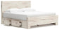 Lawroy  Panel Bed With Storage, Dresser, Mirror, Chest And Nightstand