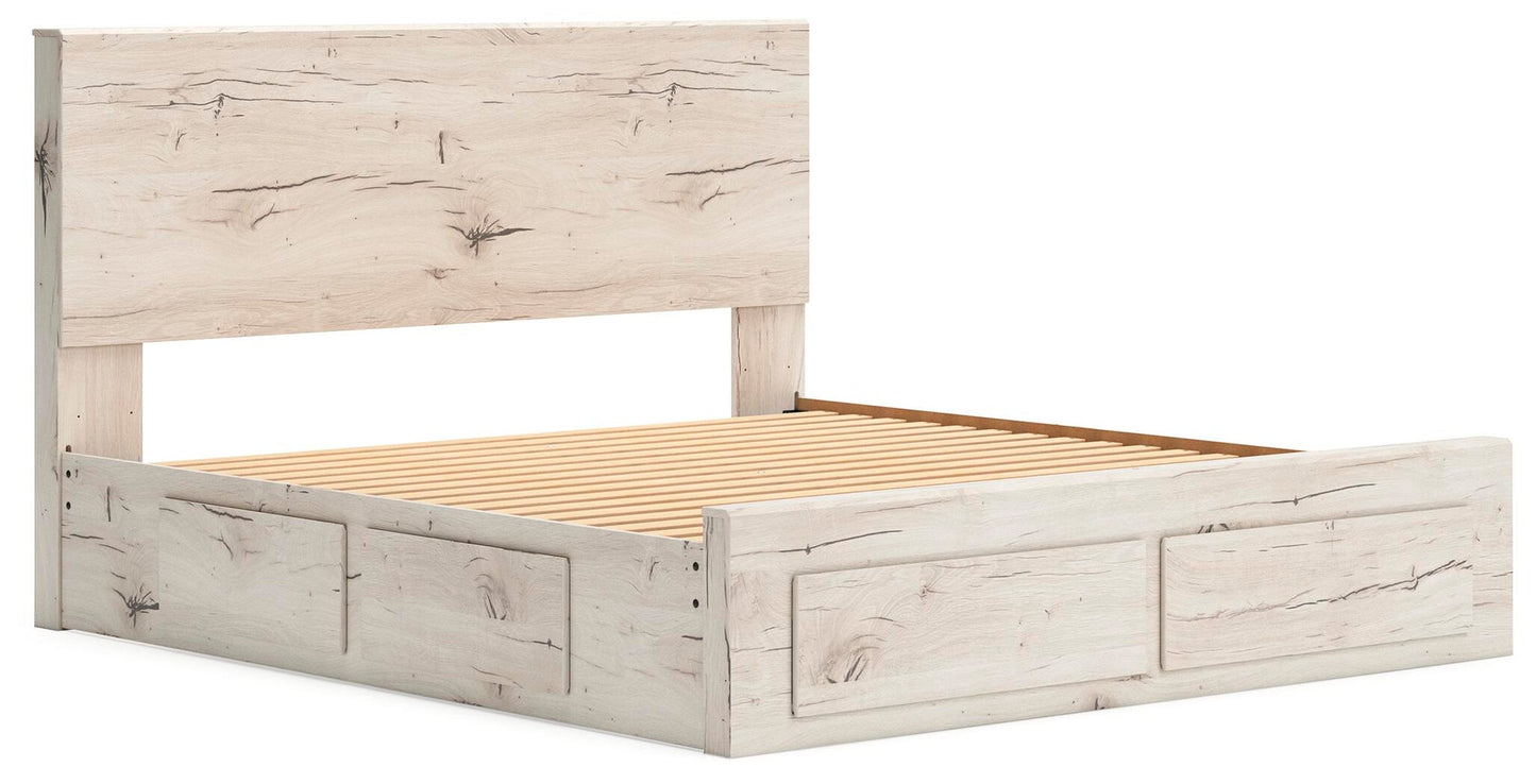 Lawroy  Panel Storage Bed, Dresser, Mirror And Nightstand