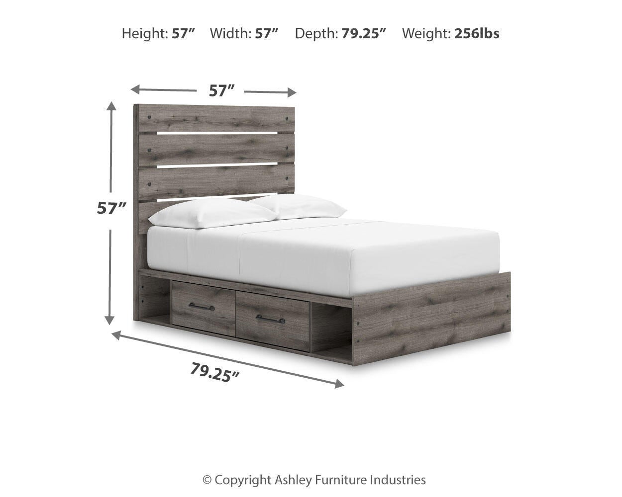 Urbanoore  Panel Bed With Storage, Dresser And Mirror