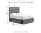 Urbanoore  Panel Bed With Storage, Dresser And Mirror