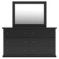 Maribel  Panel Bed, Dresser, Mirror And Nightstand