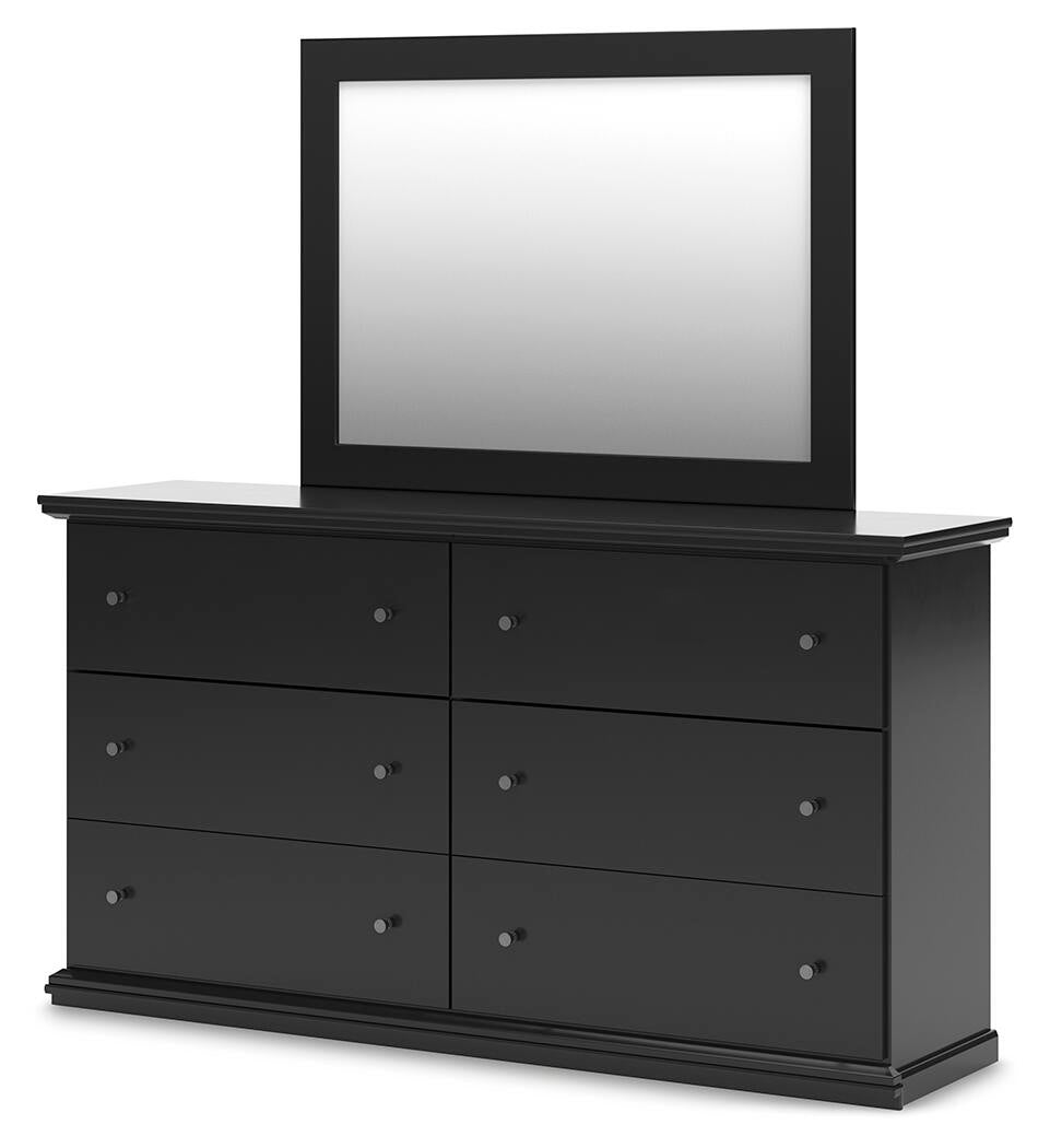 Maribel  Panel Bed, Dresser, Mirror And Nightstand