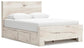 Lawroy  Panel Bed With Storage, Dresser, Mirror And Nightstand
