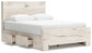 Lawroy  Panel Bed With Storage, Dresser, Mirror, Chest And Nightstand