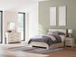 Lawroy  Panel Bed With Storage, Dresser, Mirror And Nightstand