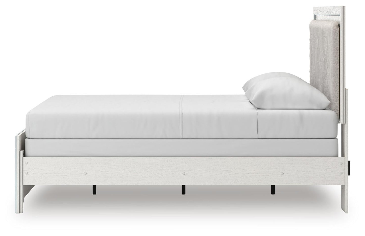 Birmonton  Upholstered Panel Bed, Dresser And Mirror