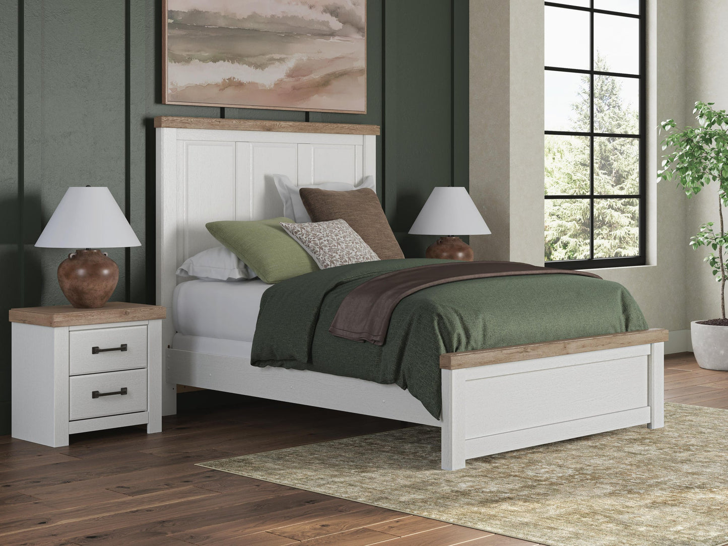 Savonport  Panel Bed, Dresser, Mirror, Chest And Nightstand