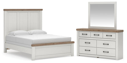 Savonport  Panel Bed, Dresser And Mirror