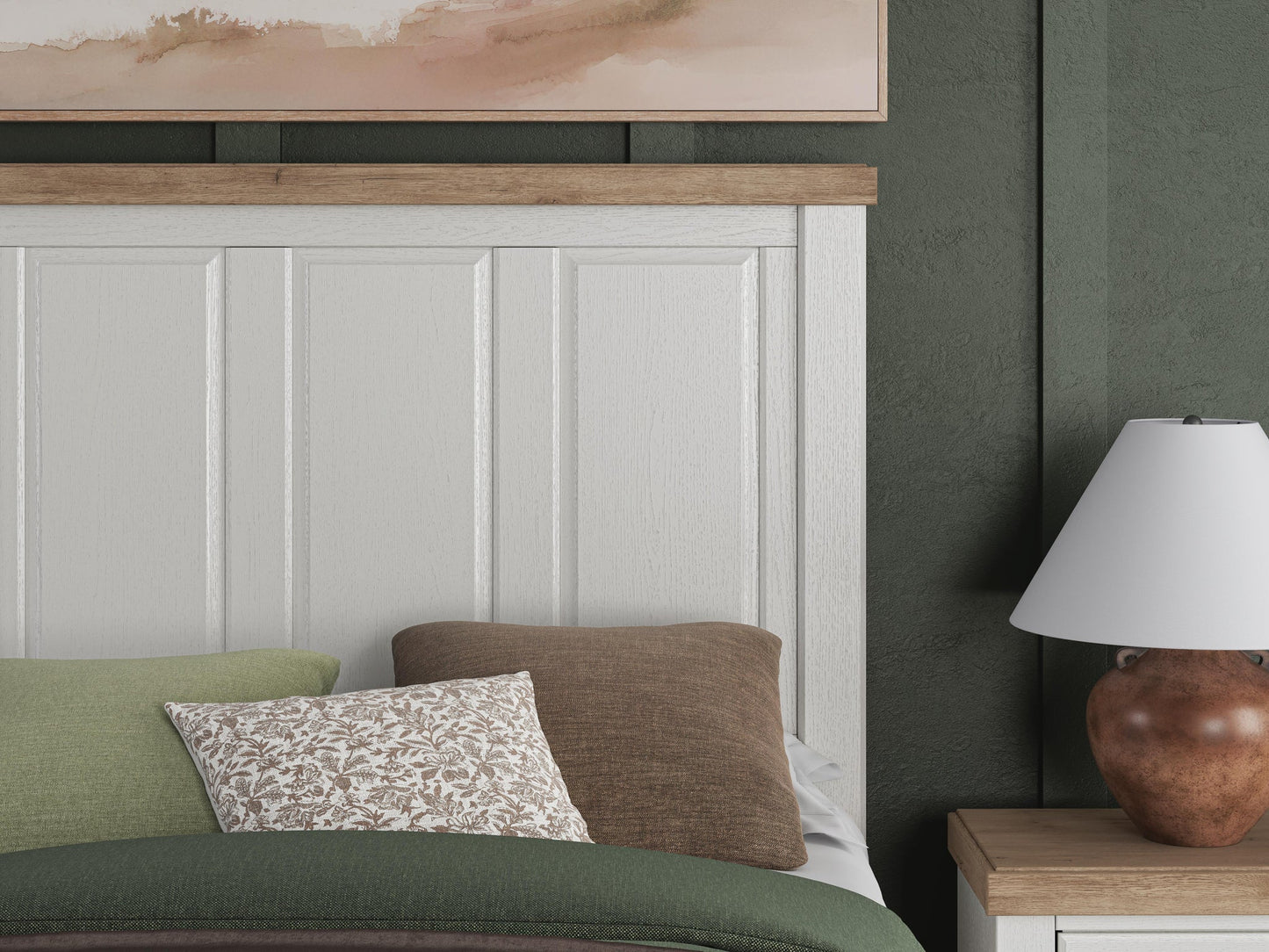 Savonport  Panel Bed, Dresser, Mirror, Chest And Nightstand