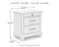 Kanwyn  Panel Bed With Storage With Mirrored Dresser, Chest And Nightstand