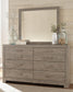 Culverbach  Panel Bed With Mirrored Dresser, Chest And Nightstand