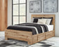 Hyanna  Panel Bed With 2 Side Storage, Dresser, Mirror And Nightstand