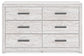 Cayboni  Panel Bed With Mirrored Dresser