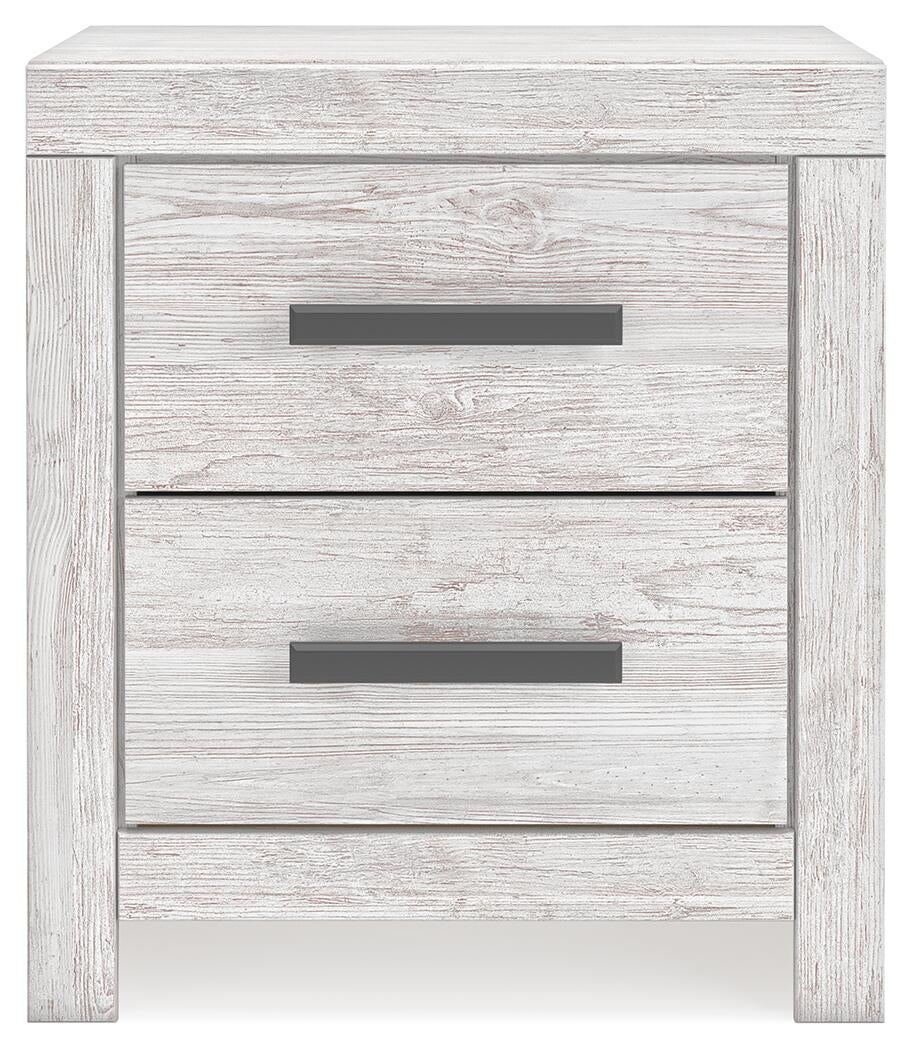 Cayboni  Panel Bed With Mirrored Dresser