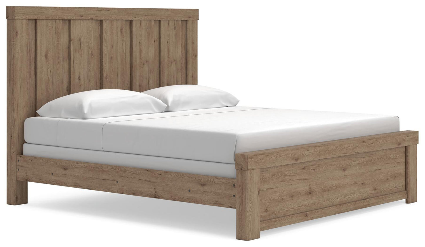 Garistyn  Panel Bed, Dresser, Mirror, Chest And Nightstand