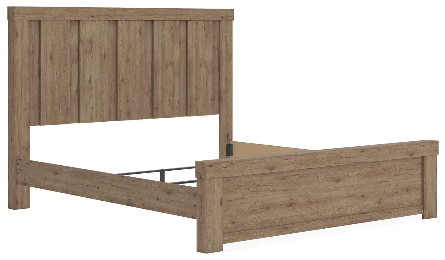 Garistyn  Panel Bed, Dresser, Mirror, Chest And Nightstand