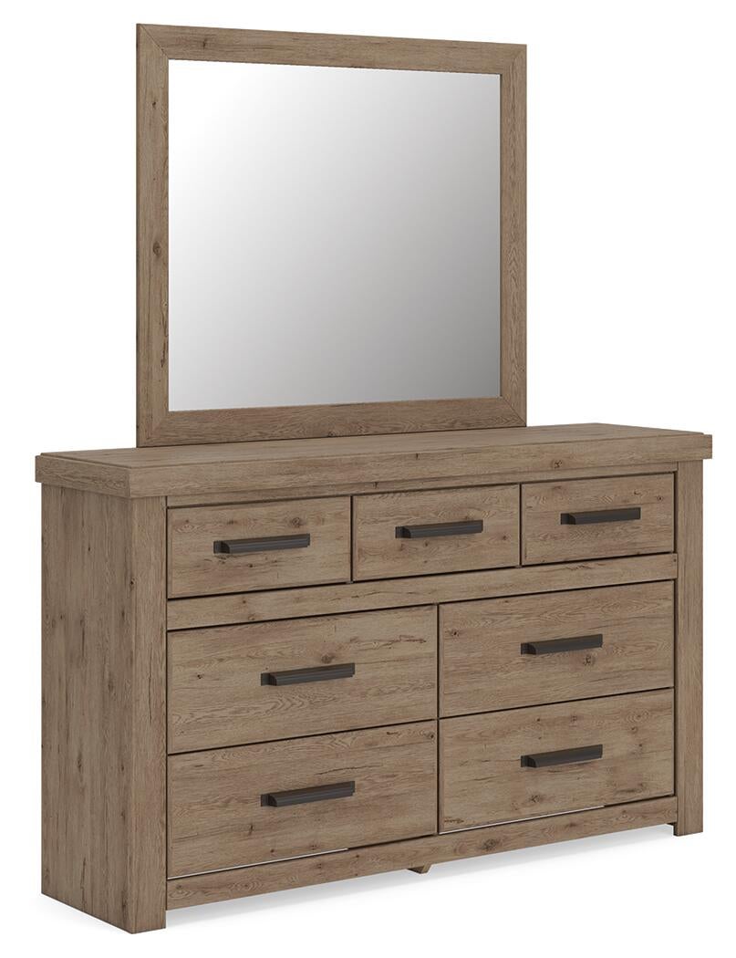 Garistyn  Panel Bed, Dresser, Mirror, Chest And Nightstand