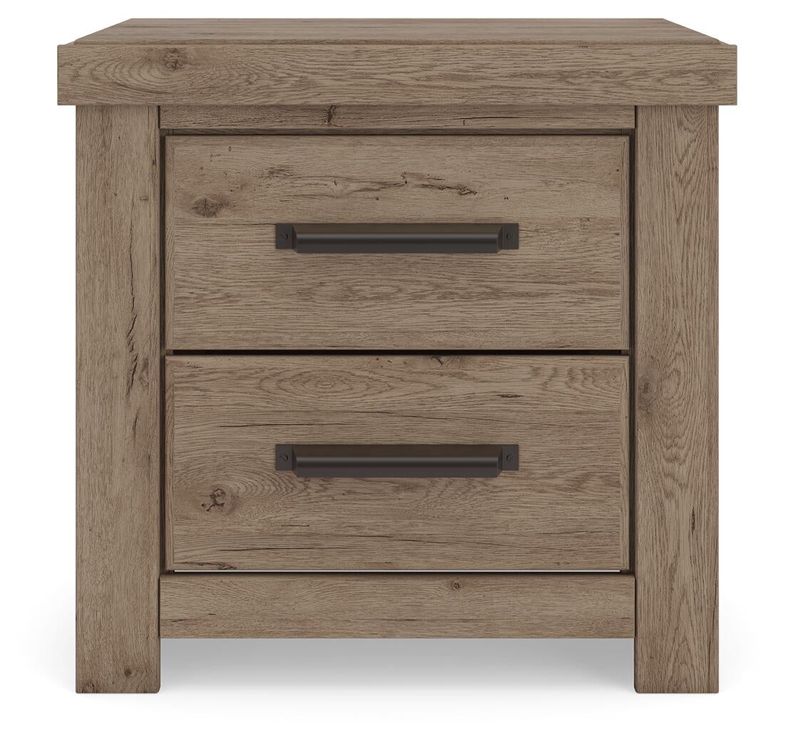 Garistyn  Panel Bed, Dresser, Mirror, Chest And Nightstand