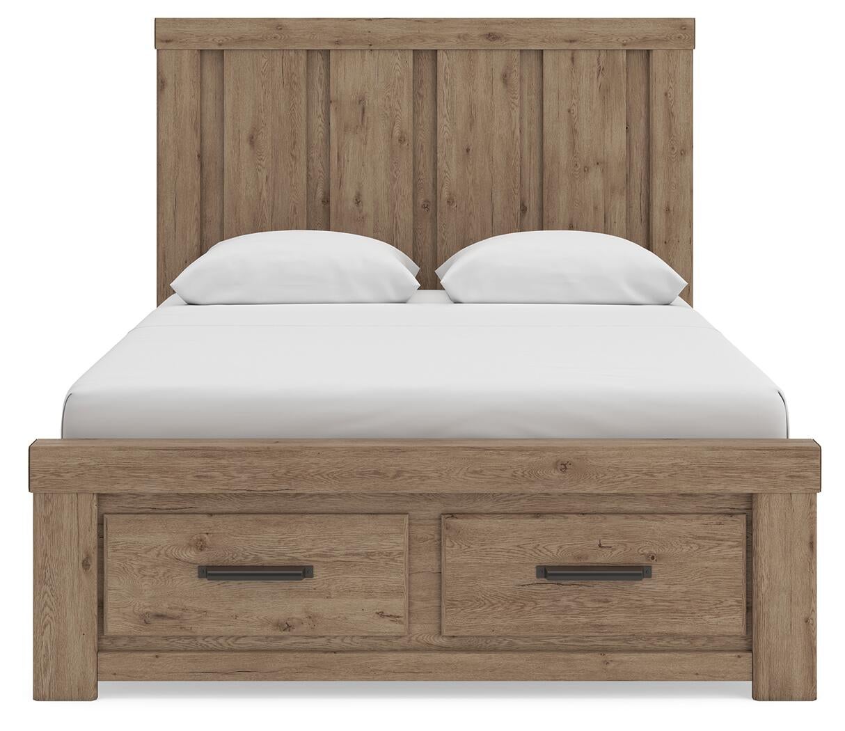 Garistyn  Panel Storage Bed, Dresser, Mirror, Chest And Nightstand