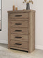 Garistyn  Panel Storage Bed, Dresser, Mirror, Chest And Nightstand