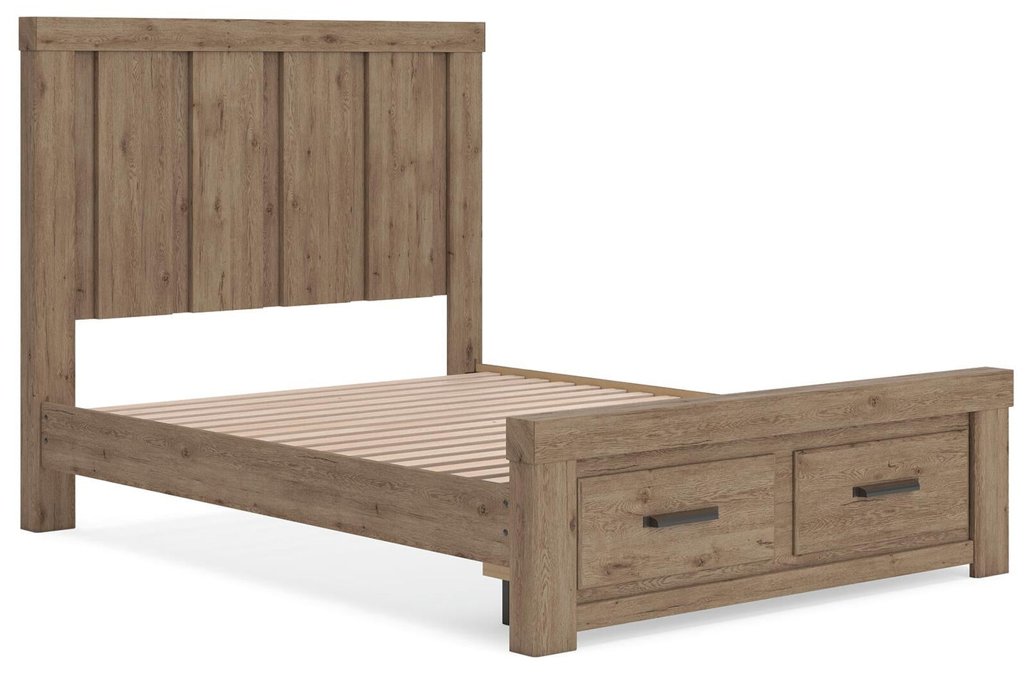 Garistyn  Panel Storage Bed. Dresser, Mirror And Nightstand