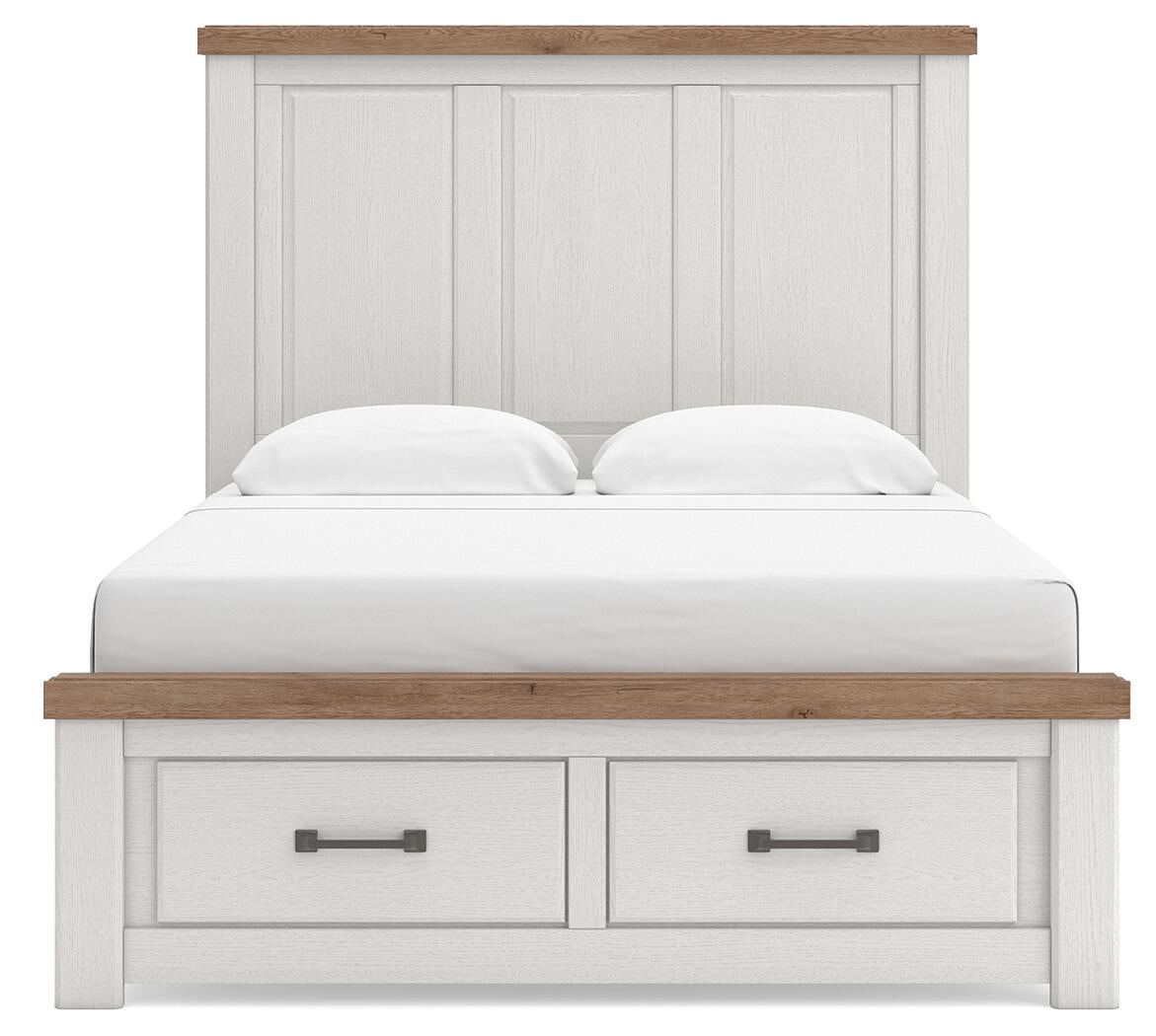 Savonport  Panel Storage Bed, Dresser And Mirror