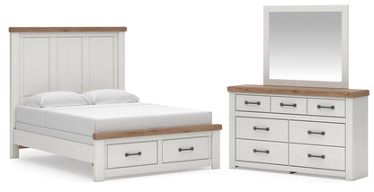 Savonport  Panel Storage Bed, Dresser And Mirror