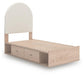 Arloster  Upholstered Panel Bed With Storage