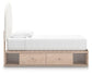 Arloster  Upholstered Panel Bed With Storage