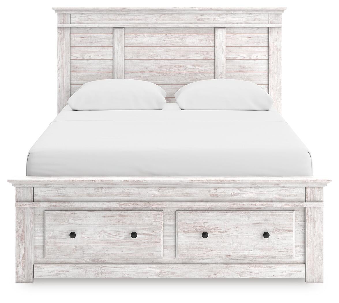 Makidern  Panel Storage Bed