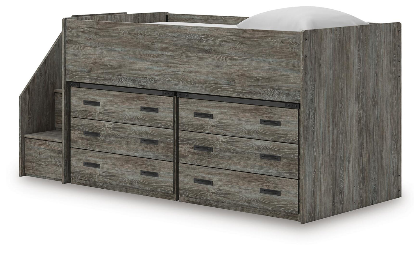 Frandern  Loft Bed With Drawer Storage
