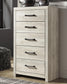 Cambeck  Panel Bed With Mirrored Dresser, Chest And Nightstand