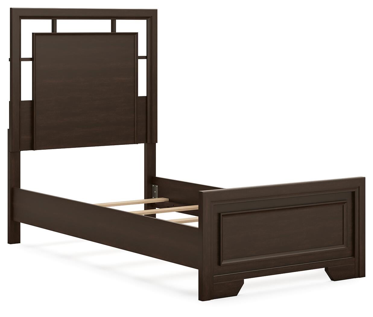 Covetown  Panel Bed, Dresser, Mirror, Chest And Nightstand
