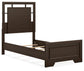 Covetown  Panel Bed, Dresser, Mirror, Chest And Nightstand