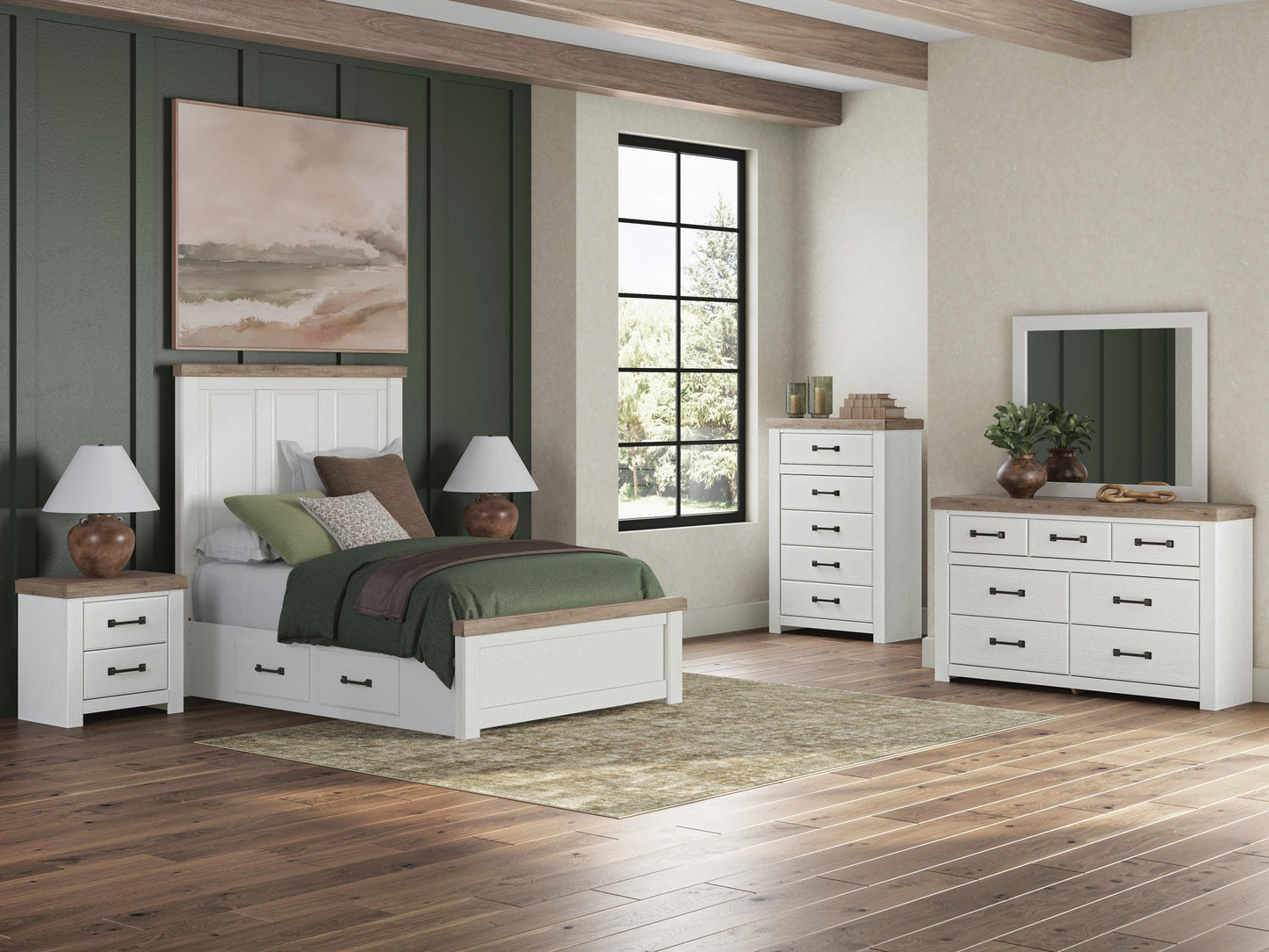 Savonport  Panel Bed With Storage