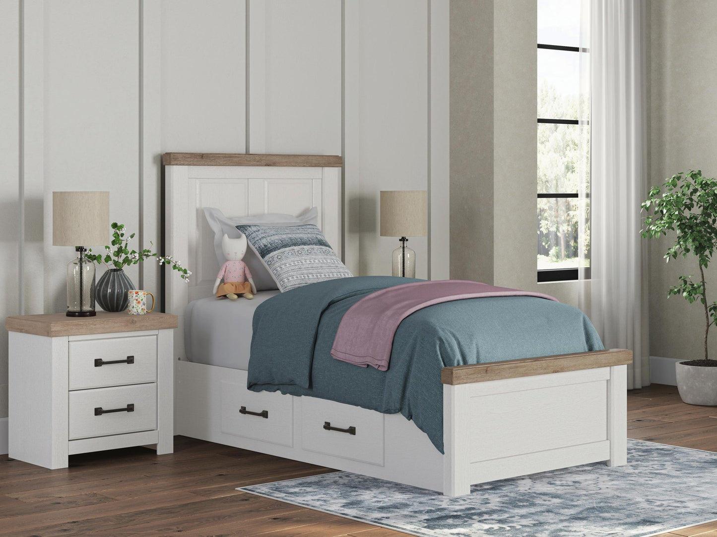 Savonport  Panel Bed With Storage