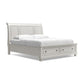 Robbinsdale California  Sleigh Bed With Storage With Mirrored Dresser