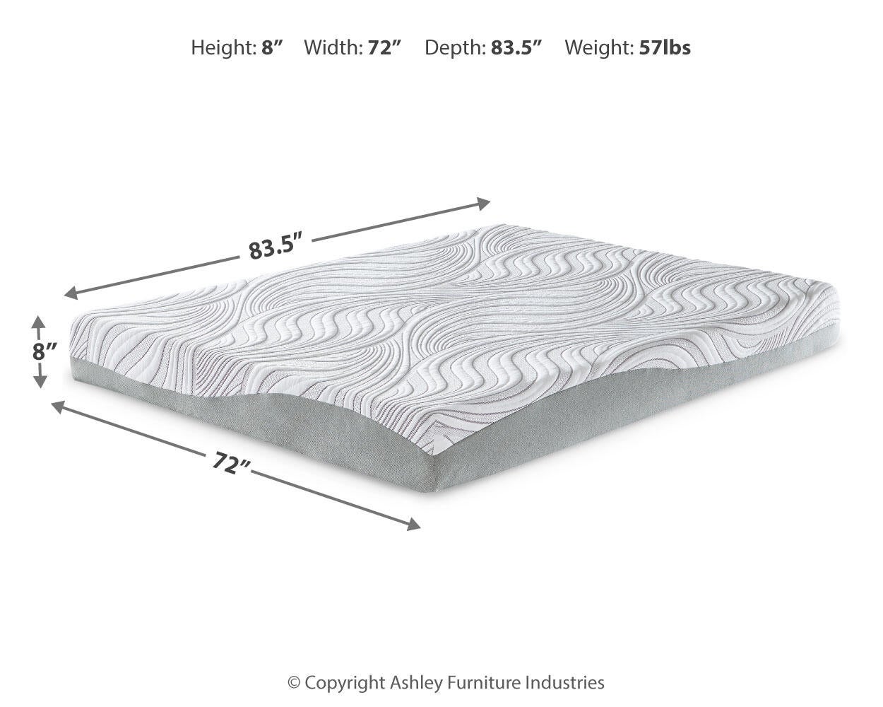 8 Inch Memory Foam California  Mattress
