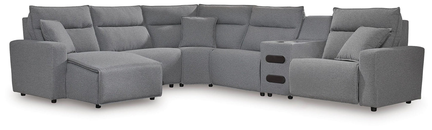 Modmax II 6-Piece Reclining Sectional with Chaise and Audio Console