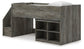 Frandern  Loft  Bed With Bookcase Storage