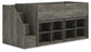 Frandern  Loft Bed With Bookcase Storage