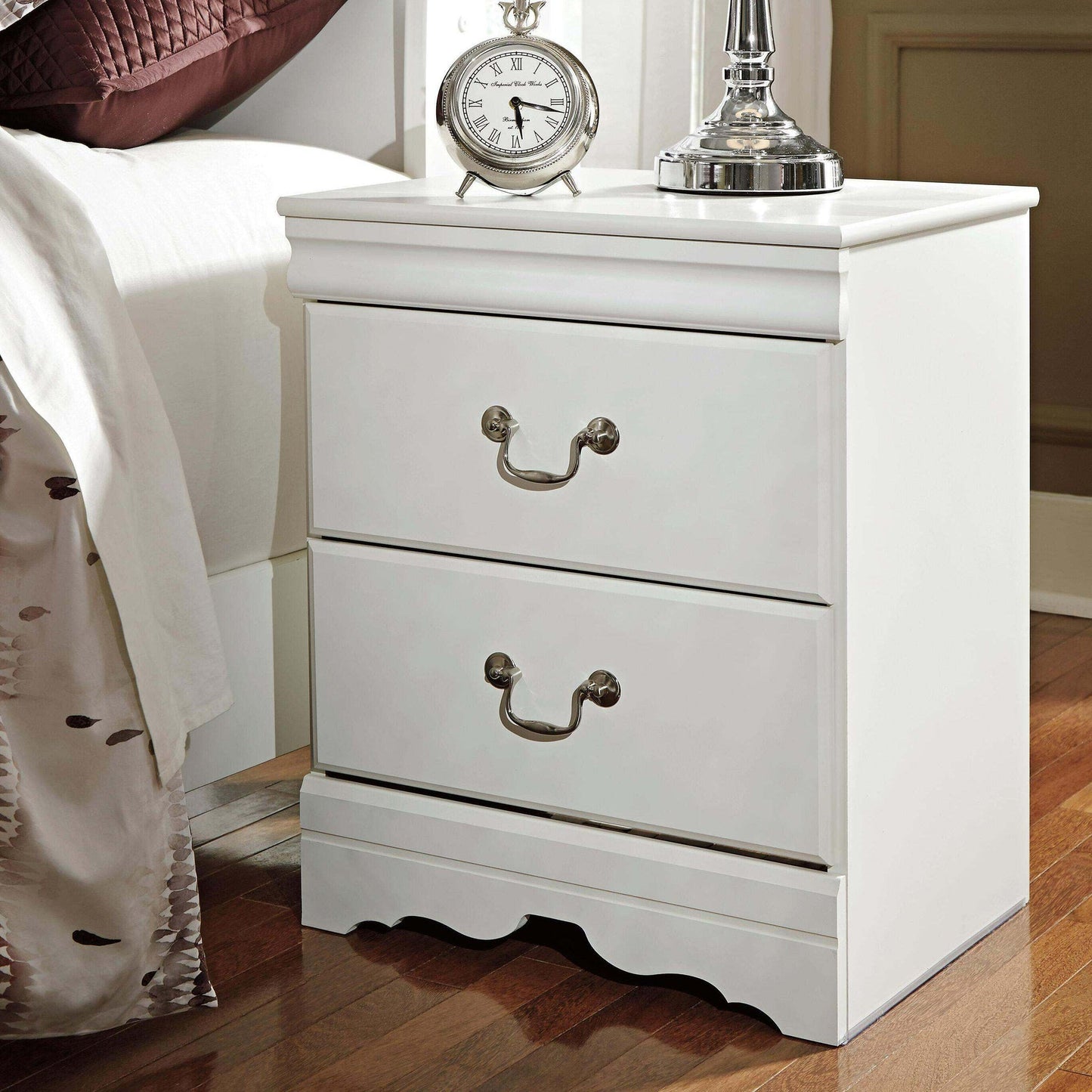 Anarasia Two Drawer Night Stand