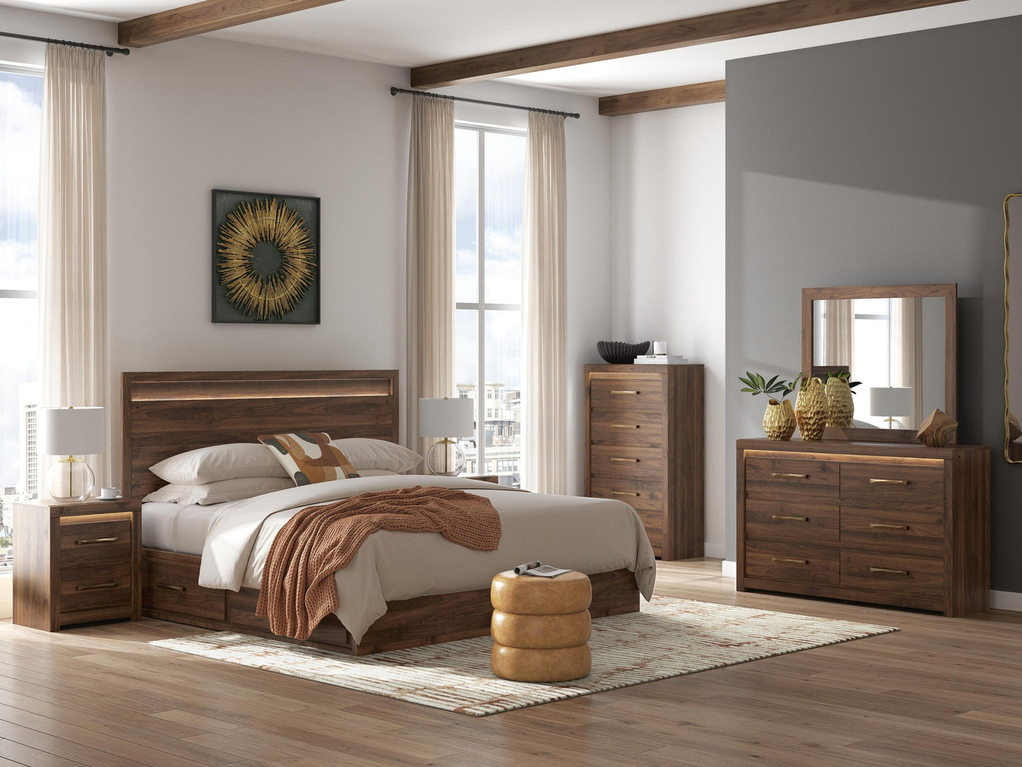Janfyn  Panel Bed With 2 Sided Storage