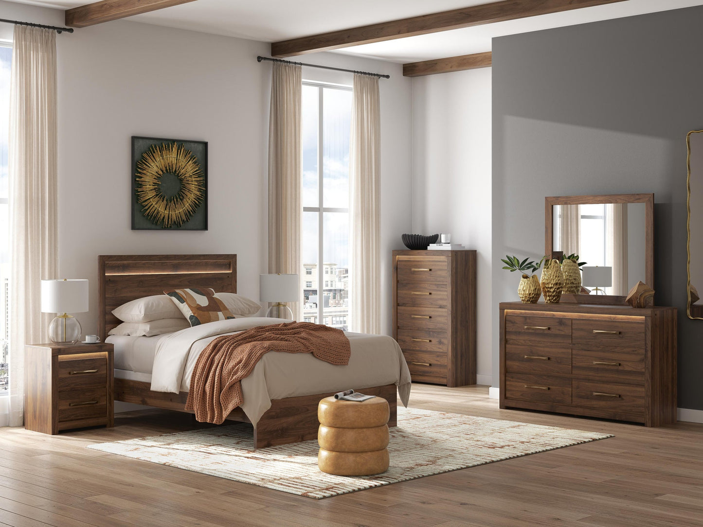 Janfyn  Panel  Bed
