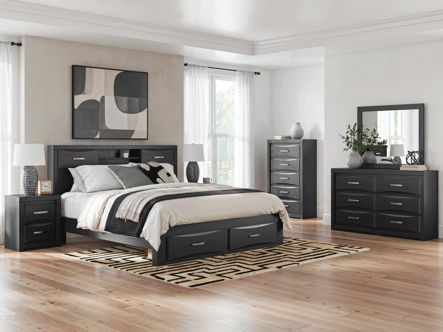 Stabotta  Bookcase Storage Bed